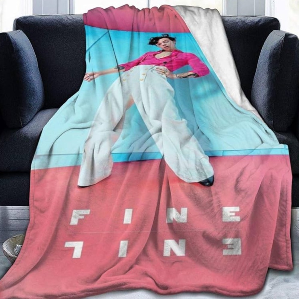 NWOT Etsy Harry Styles Music Teen Fine Line Small Comfy Soft Throw Blanket